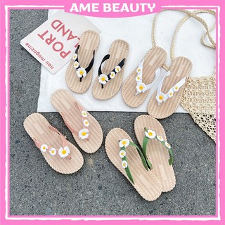 Dép nữ cao su cao cấp amebeauty, sandal nữ chống trượt họa tiết hoa mã d013