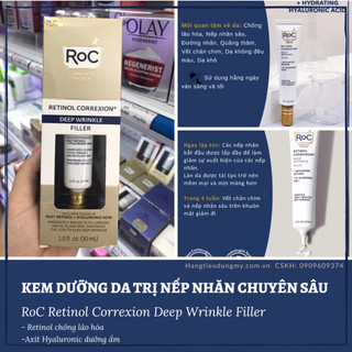 Kem dưỡng Mờ Nếp Nhăn Chuyên Sâu RoC Retinol Correxion Deep Wrinkle 30ml