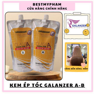 Kem duỗi ép dập ép galanzer vàng 1000ml siêu thẳng mượt bóng mềm tự nhiên bestmypham