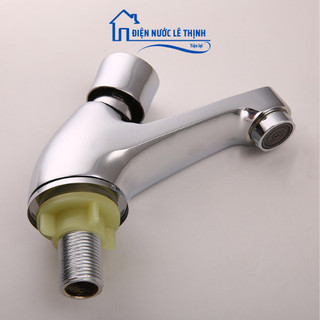 Vòi Lavabo tự động ngắt (nhấn 1 lần-nước tự ngắt) - Vòi Lavabo Nhấn Hơi Đồng Thau- Vòi rửa mặt thông minh