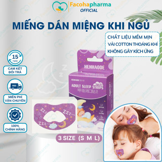  Miếng dán miệng khi ngủ giúp giảm tiếng ngáy và cải thiện chất lượng giấc ngủ size S M L phù hợp với mọi đối tượng CN010 