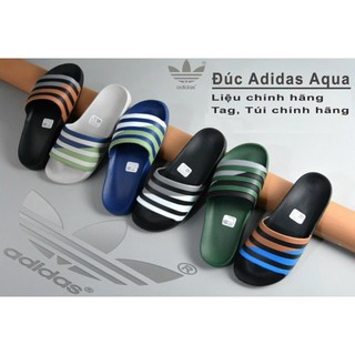 Dép đúc adidas nguyên khối nam nữ unisex, dép đúc 3 sọc chống trơn trượt Full Nam Nữ
