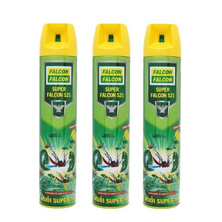 Combo 10 chai bình xịt muỗi falcon hương chanh 600ml