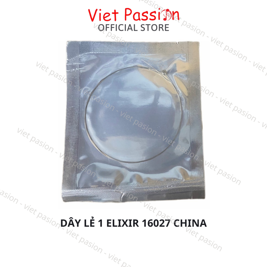 Dây lẻ 1 dây đàn guitar acoustic Elixir (Nanoweb) 16027 size 11 chất lượng Viet Passion HCM
