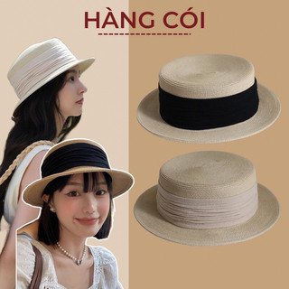 Nón cói cao cấp hàng xuất khẩu rộng vành 5cm sang chảnh-Hàng Cói