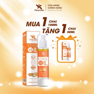 Xịt tan mỡ bụng, xịt mờ rạn 2in1 Cool-Oil X3 chiết xuất gừng nghệ, giảm mỡ nhanh chóng Vinny Care - MUA 1 TẶNG 1