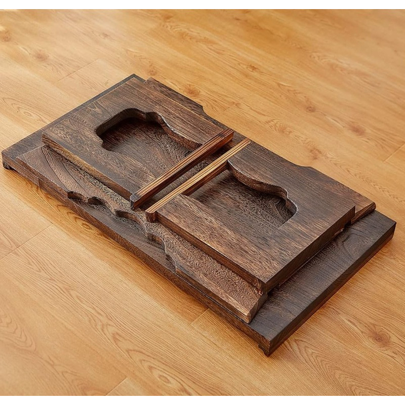 Bàn trà nâu trầm gỗ vân nổi  Nhập khẩu TOTORO HOUSE | BigBuy360 - bigbuy360.vn