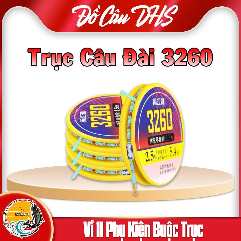 Dây Trục Câu Đài 3260, Trục Câu Đài Buộc Sẵn,Trục Câu Cá - Dihoso Fishing