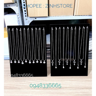 kệ nhung treo dây chuyền 10 móc