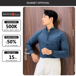 Áo Sơ Mi Oxford Nam Dài Tay GUSSET, Sơ Mi Nam Công Sở Chất Vải Oxford Mềm Mịn Dày Dặn Phong Cách Hàn Quốc