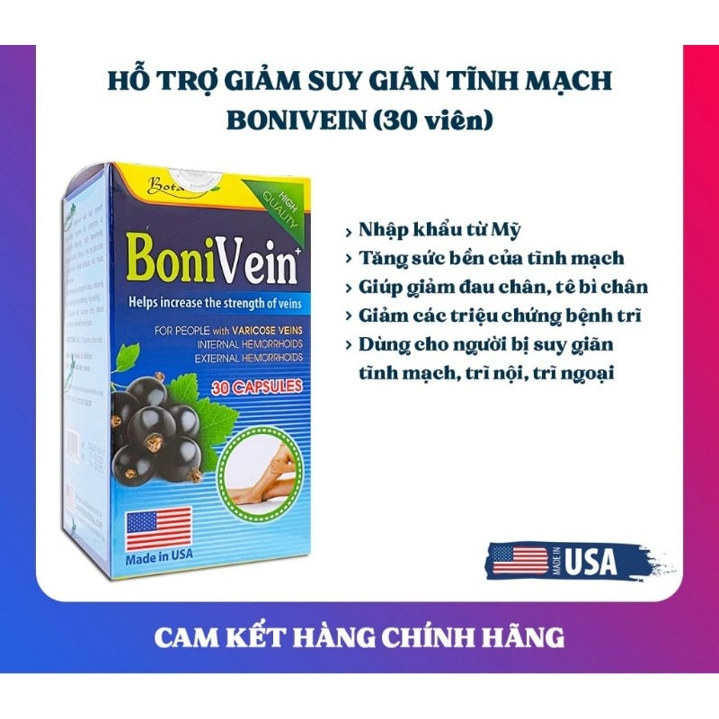 Combo 6h BoniVein [ Hàng chính hãng ] -date t11/2026