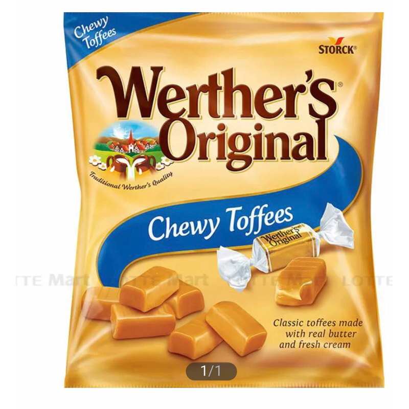 Kẹo Werther’s Original Chewy Toffee Vị Caramen Eclairs 80g