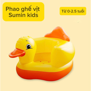 Ghế Tập Ngồi Hình Vịt dễ Thương SUMIN KIDS Cho Bé 4 tháng đến 2.5 tuổi, Ghế Tập Ngồi, Phao Bơi Cho Bé Trai, Bé Gái