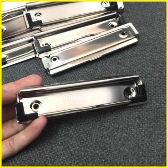 Kẹp inox bảng, kẹp trình ký inox - Kẹp tài liệu, thông tin inox kt 3x12cm