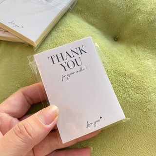 50 tem dán hộp carton, tem thank you dán niêm phong hộp