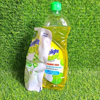 Nước rửa chén Sunlight chanh - chai 750g (Kẹp Túi Sunlight 200ml)