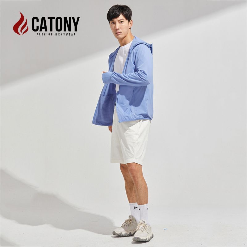 Áo chống nắng nam nữ, áo khoác đi nắng chống tia UV big size mũ có thể tháo rời vải lụa băng siêu mát CATONY KP109 | BigBuy360 - bigbuy360.vn