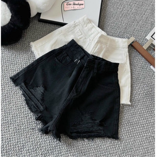 Quần đùi nữ rách ,quần sọt jeans lưng cao 𝐂𝐮𝐧 𝐁𝐨𝐮𝐭𝐢𝐪𝐮𝐞 hàng vnxk mqt08