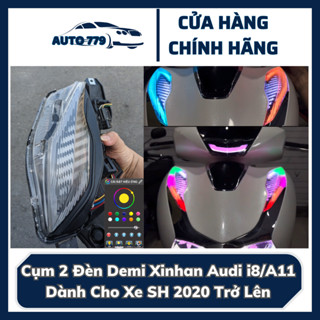 Cụm 2 Đèn Demi Xinhan Audi i8/A11 Dành Cho Xe SH 2020 Trở Lên