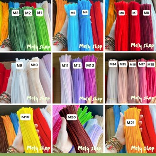 [CAM KẾT LOẠI 1]_Bó 98-100 Sợi Kẽm Nhung (Ảnh Thật Có Tách Lẻ), Kẽm Lông, Kẽm Bông Làm Hoa Nhiều Màu Sắc