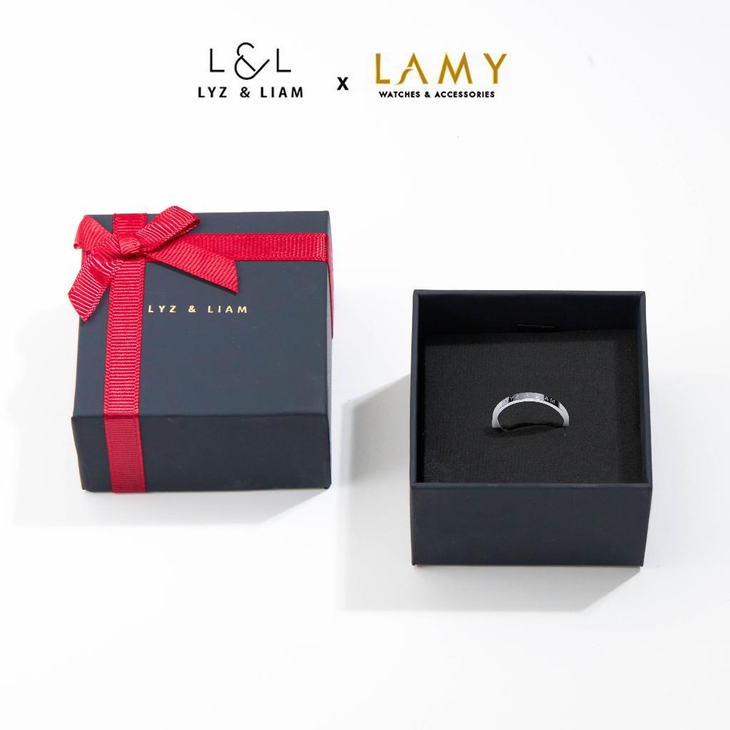 Nhẫn cặp đôi Lyz and Liam Classic Eternity Ring LL8126SV - Khắc tên theo yêu cầu