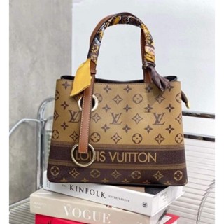 Túi xách LV size 25 cm cao cấp dây đeo dài kèm khăn MTA 9.11