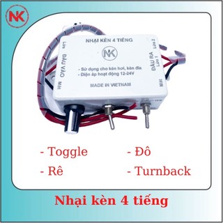 Mạch nhại kèn Ô Tô Xe Máy 4 tiếng dùng cho còi sên DenTrangTriThongMinh