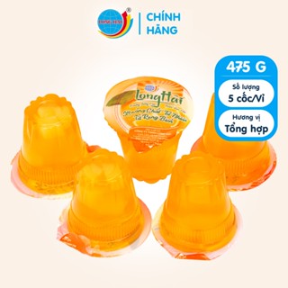 Nước rau câu Long Hải 95g/cốc đóng vỉ 05 cốc
