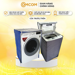 Áo trùm máy giặt COMCOM từ 7kg đến 15kg, vải Dù cao cấp chống mưa chống nắng, độ bền lên đến 3 năm