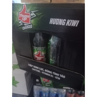 Thùng 24 chai Nước Tăng Lực giải khát Thums Up hương kiwi 330ml/chai CTY Cocacola