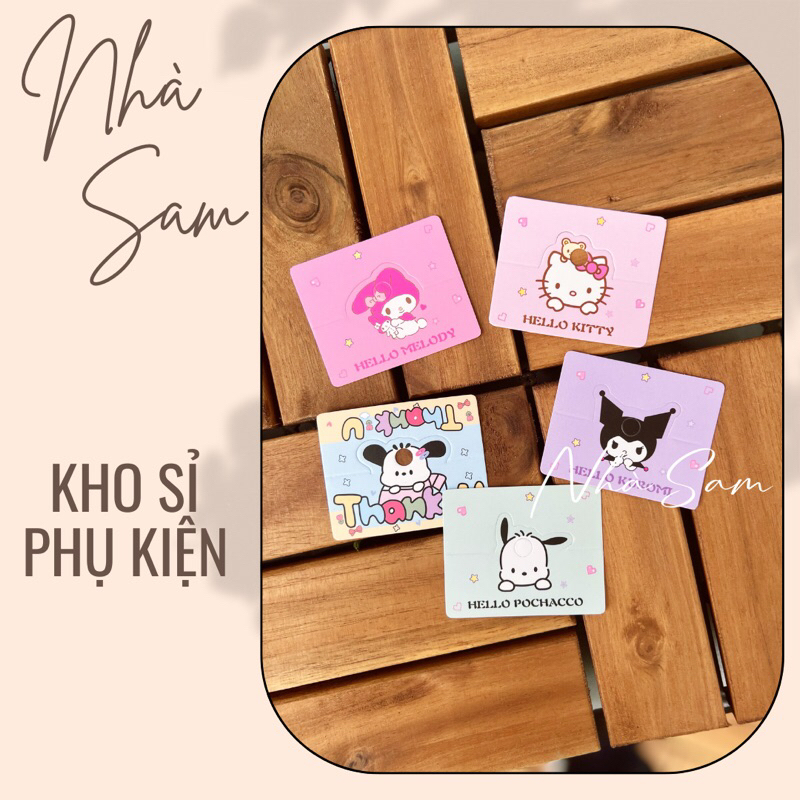 50 THẺ GIẤY NGANG 6CM TREO CỘT TÓC KẸP TÓC PHỤ KIỆN