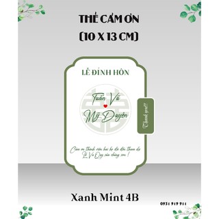 Thẻ Cảm Ơn đám cưới mẫu mới
