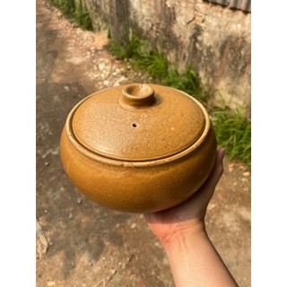 [Hàng xuất dư Sale mạnh] Nồi đất men Hoàng Thổ 2,8 lít kho cá hầm canh