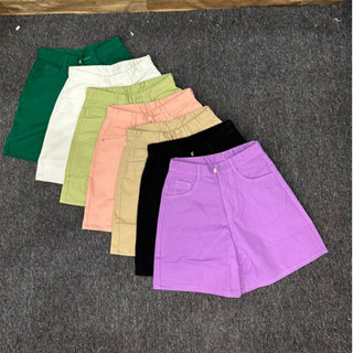 Quần short ngố jean ống rộng, Quần Kaky lửng cạp cap ống suông