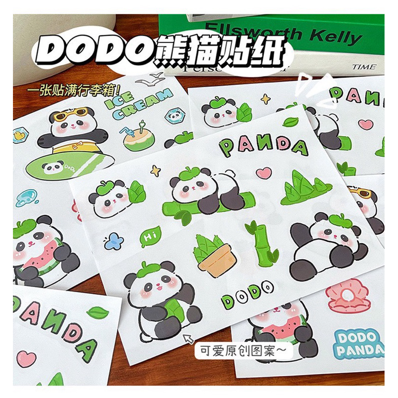 Sticker PANDA size to dán laptop - Vali