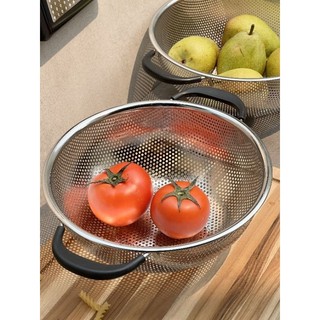 Rổ inox Kaiyo liền khối size 25.5 và size 28cm