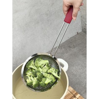 Muôi lỗ inox 304 nguyên khối cỡ lớn Kaiyo đường kính 16.5cm