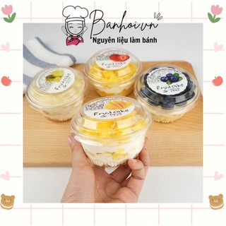 Hộp đựng bánh tròn - có kèm nắp xy581