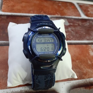 Đồng hồ si nhật size 40mm Casio nam nữ thể thao Baby G dây dù second hand