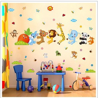 ⚡️𝗙𝗥𝗘𝗘𝗦𝗛𝗜𝗣⚡️ decal dán tường thú nhổ cà rốt số 2