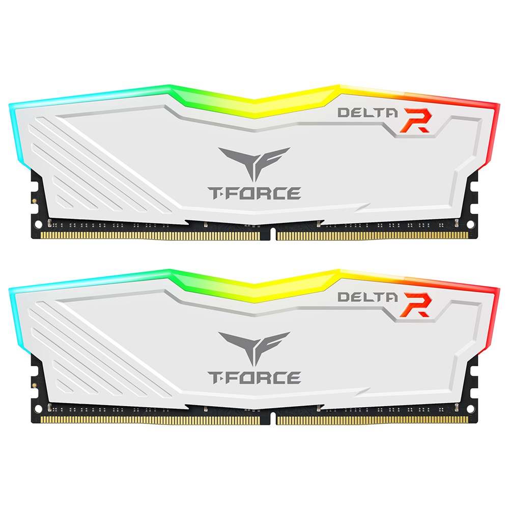 Ram PC Team Group T-Force Delta Black RGB / Delta White RGB 8GB/ 16GB / 32GB DDR4 3600MHz - Hàng Chính Hãng