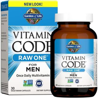 HŨ 30 - 75 VIÊN ĐA VITAMIN CHO NAM GIỚI Garden of Life Multivitamin for Men, Vitamin Code Raw One, Non-GMO, 1 VIÊN/NGÀY