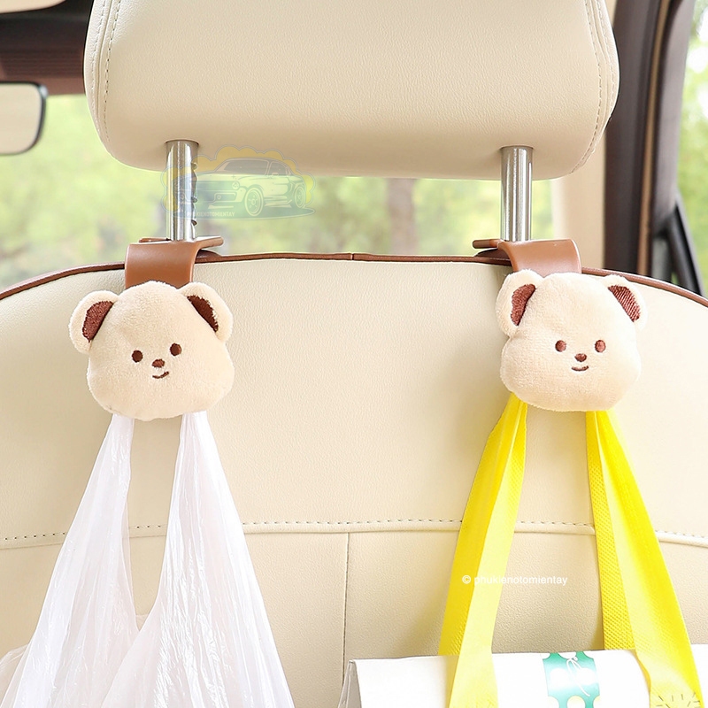 Móc Treo Đồ Trên Ô Tô, Xe Hơi Hoạt Hình Gấu Bông Dễ Thương 3