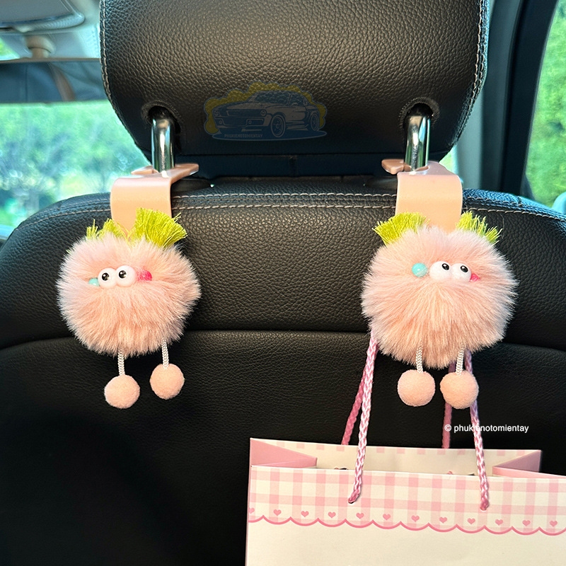 Móc Treo Đồ Trên Ô Tô, Xe Hơi Hoạt Hình Gấu Bông Dễ Thương 2