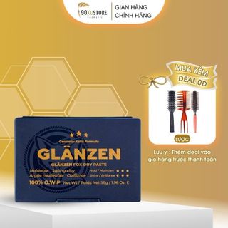 Sáp vuốt tóc nam Glanzen Fox Dry Patse giữ nếp linh hoạt bổ sung độ ẩm tự nhiên