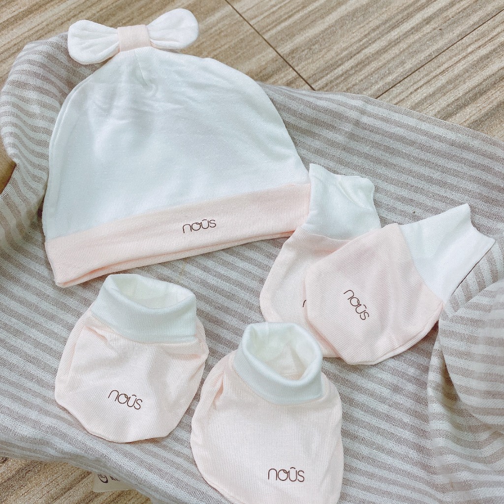 SET MŨ BAO CHÂN TAY NOUS CHO BÉ SƠ SINH CHẤT PETIT, THERMO, NU AIR