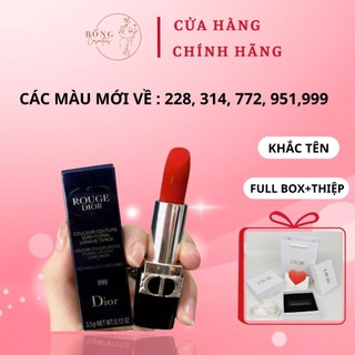 Son Dior- Rouge Lipstick Full Size,Son Dior- Chính Hãng bản Matte,vevet,Limited siêu sang chảnh