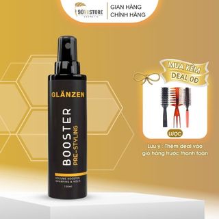 Xịt tạo phồng tóc Glanzen Booster phân phối chính hãng , giảm bết tóc bảo vệ tóc khỏi nhiệt độ cao
