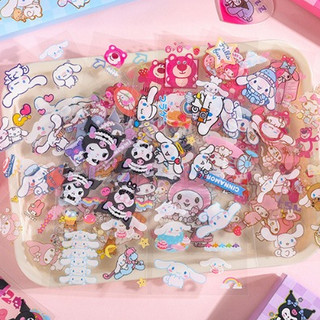 1 tấm sticker gấu dâu, kuromi, sanrio,...cute làm quà tặng