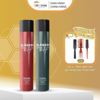 Gôm xịt giữ nếp tóc nam Glanzen phân phối chính hãng giữ nếp tạo kiểu tóc đỉnh cao 380ml